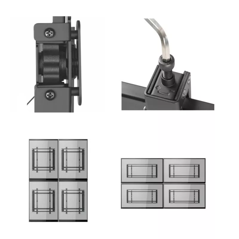 Soporte para videowall de TV MACLEAN MC-845 VESA 600x400mm soporte para pantallas