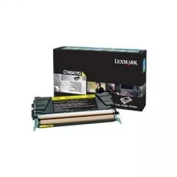 Lexmark C746A1YG Cartucho de tóner, amarillo, para C746/C748