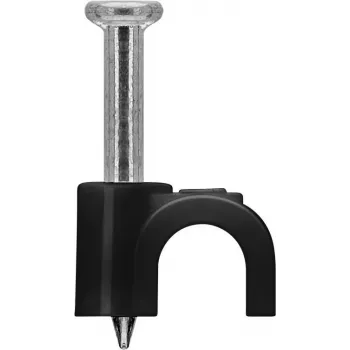 Goobay Clip para cable 4 mm, negro (64677)
