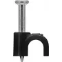 Goobay Clip para cable 4 mm, negro (64677)