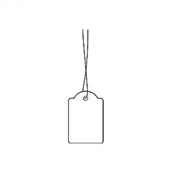 Etiquetas colgantes con cordón HERMA 6925 25x38 mm con cordón blanco