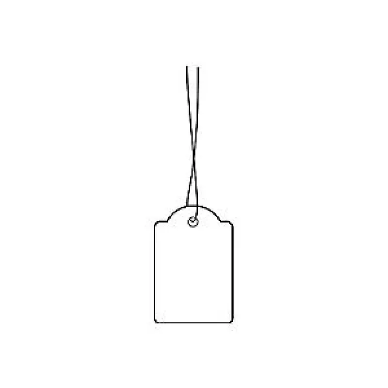 Etiquetas colgantes con cordón HERMA 6925 25x38 mm con cordón blanco