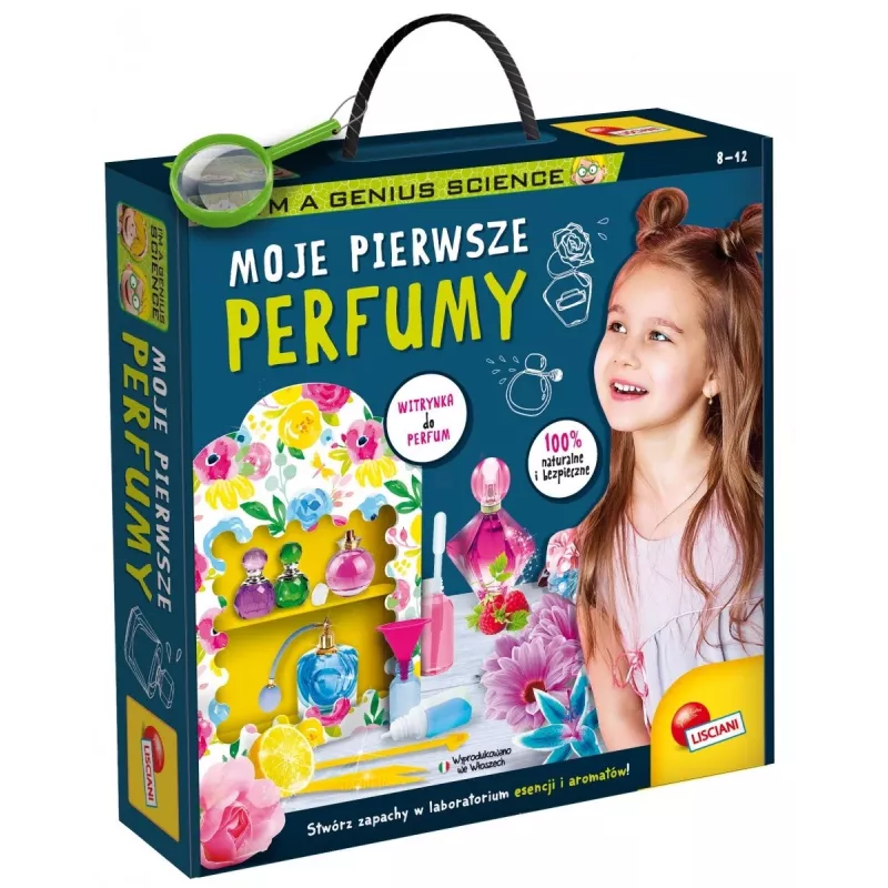 Set educativo Liscianigiochi IM A Genius — Mi primer set de perfume para niños, actividad segura para crear fragancias