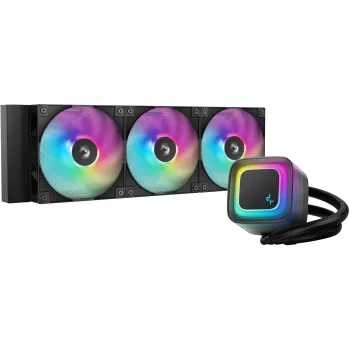 Refrigeración líquida todo en uno DeepCool LE360 V2 con 3 ventiladores de 120 mm, Hydro Dynamic Bearing, negra, compatible con LGA1150/1151/1155/1200/1700/AM4/AM5