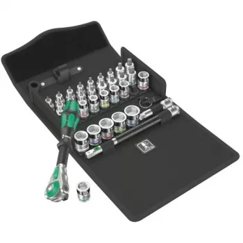 Wera 05003536001 8100 SB All-in Zyklop Speed juego de carracas, 3/8