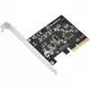 SilverStone SST-ECU07 tarjeta adaptadora PCIe 3.0 x4 USB 3.2 Gen 2x2, 1x USB-C interno, perfil bajo