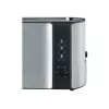 Tostador automático de ranura larga AT 2590 (acero inoxidable/negro, 1.400 vatios, para 4 rebanadas de pan)