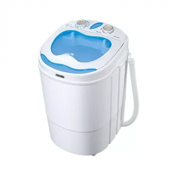 Lavadora de carga superior Mesko MS 8053 — capacidad 3 kg, 360×370×530 mm, azul/blanco