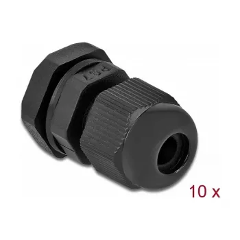 Prensaestopas DeLOCK 60192 negro plástico 10 uds.