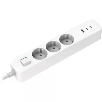 Regleta Xiaomi BHR07UKEU — 3 tomas AC Type F, 250 V, cable de 1,4 m, blanca