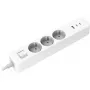 Regleta Xiaomi BHR07UKEU — 3 tomas AC Type F, 250 V, cable de 1,4 m, blanca