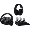 LOGITECH G29 EU + G435 Mando gaming negro aluminio negro USB volante + pedales + auriculares PC