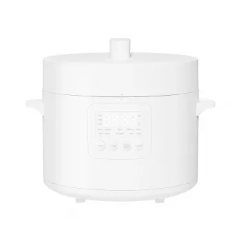 Olla a presión eléctrica rápida Xiaomi 4,8 L – 1000 W, blanca, olla extraíble, pantalla