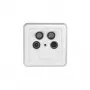 Cable coaxial Axing SSD 4-00 blanco