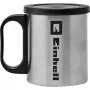 Einhell 4609991 taza de café para cafetera a batería TE-CF 18 Li-Solo, 240 ml, con tapa, acero inoxidable/negro