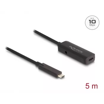 Cable USB DeLOCK 80028 5 m USB-C negro