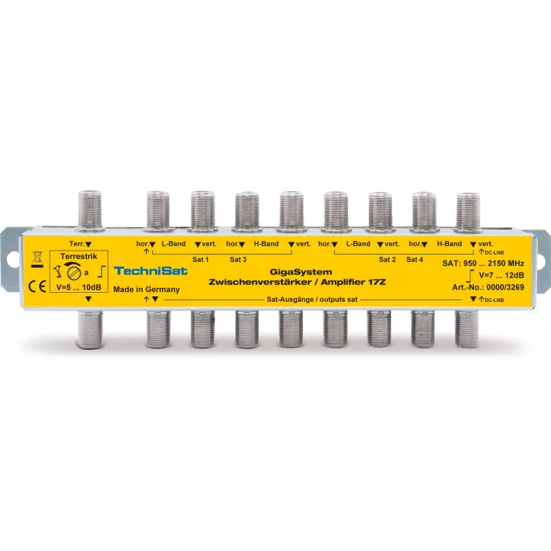 Amplificador TECHNISAT 17Z plateado modelo 0000/3269