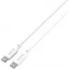 Cable de silicona 4smarts USB-C / USB-C High Flex 60W 1,5 m blanco