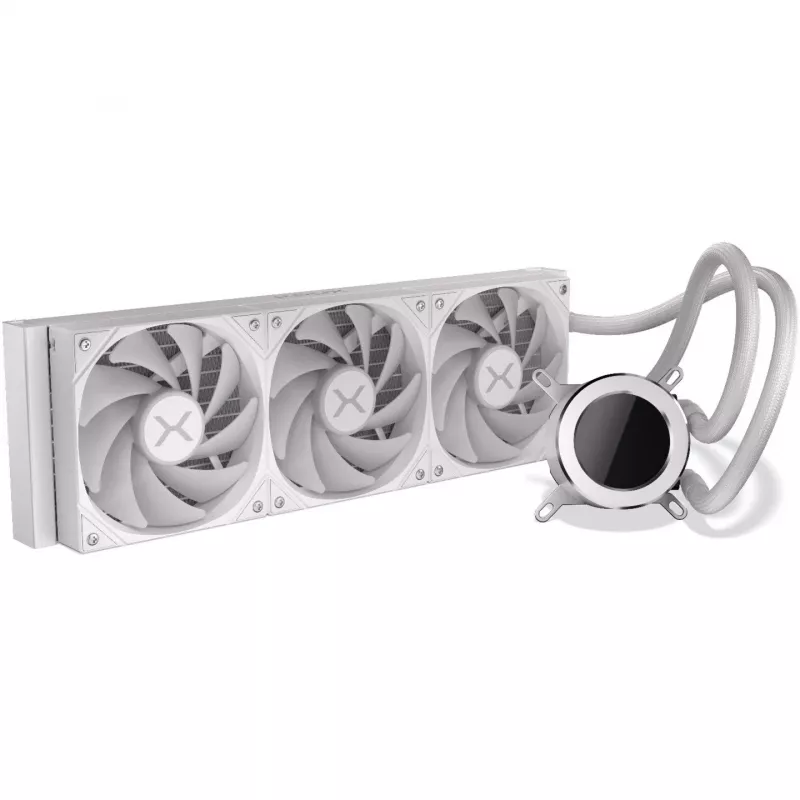 KRUX HydroGlance 360 ARGB refrigeración líquida AIO con LCD, 360 mm, blanco