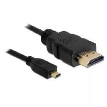 Cable HDMI DeLOCK 2m Type-A a Type-D negro