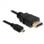 Cable HDMI DeLOCK 2m Type-A a Type-D negro