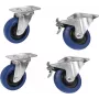 Set de ruedas Roadinger RD-100 100 mm azul, 2 ruedas con freno