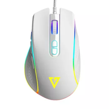 Ratón óptico con cable MODECOM Volcano Veles (blanco) — modelo M-MC-VELES-200