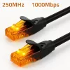 Cable de red UTP Cat6 QOLTEC 25 m, 2×RJ45, negro