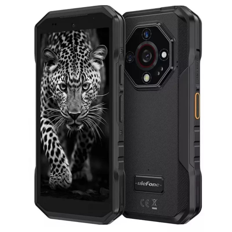 UleFone Armor X32 — 5,65 pulgadas (14,3 cm), Android 14, 6 GB RAM, 128 GB, cámara triple de 48 MP, 5500 mAh, IP68/IP69K, Dual SIM, negro