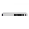 Conmutador gestionado L2/L3 Ubiquiti UniFi USW-24-POE, 24x Gigabit Ethernet (16x PoE+), 2x SFP, 1U, plateado