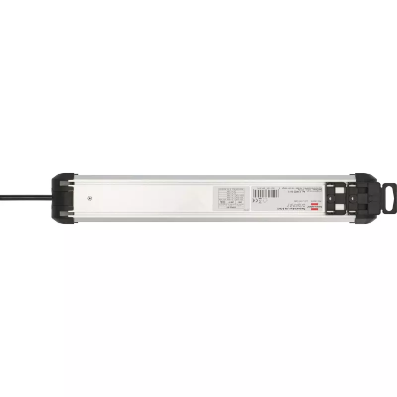 Regleta de enchufes Brennenstuhl 1391030611 3 m 6 tomas AC para interior negro plata