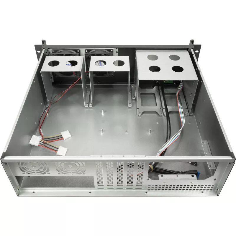 Rack de servidor Inter-Tech 3U-K-340L negro ATX ventilador de 60 mm