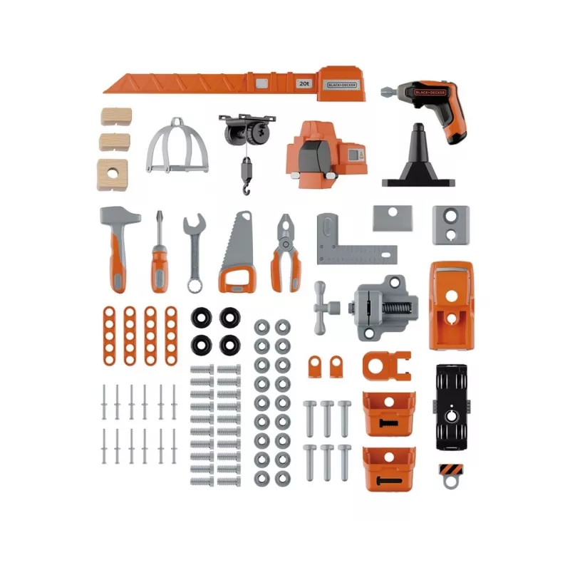 Juguete taller infantil SMOBY Bricolo Builder 7600360741 – Set de herramientas de construcción para juego de rol