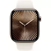 APPLE Watch Series 10 GPS + Cellular 46 mm Caja de titanio oro con correa deportiva Starlight – S/M