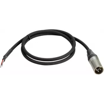 Cable DMX de 3 pines PSSO 30227838 con conector macho de 3 pines y extremos abiertos