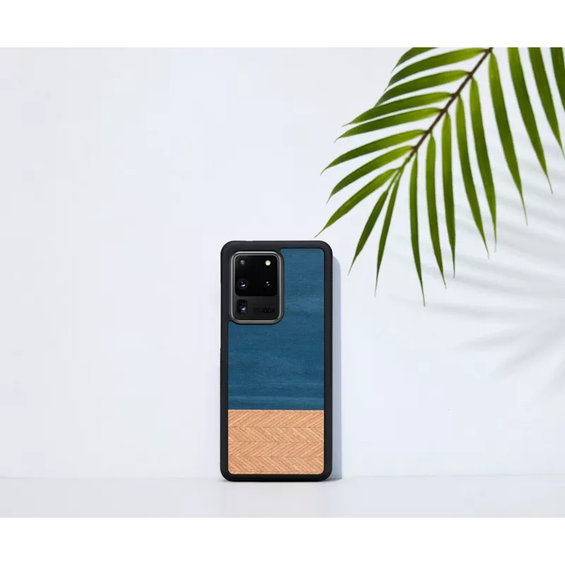 Funda para smartphone Man and Wood Galaxy S20 Ultra denim negro
