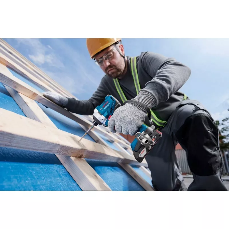Atornillador de impacto a batería Bosch GDR 18V-215 con 2 baterías de 4,0 Ah
