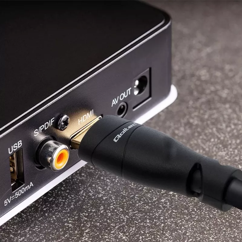 Cable HDMI 2.1 QOLTEC 5 m — 48 Gbit/s, 8K@60Hz, 26AWG, conectores dorados