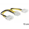 Cable de alimentación interno DeLOCK 83410 0,15 m EPS 8 pines Molex 3 pines