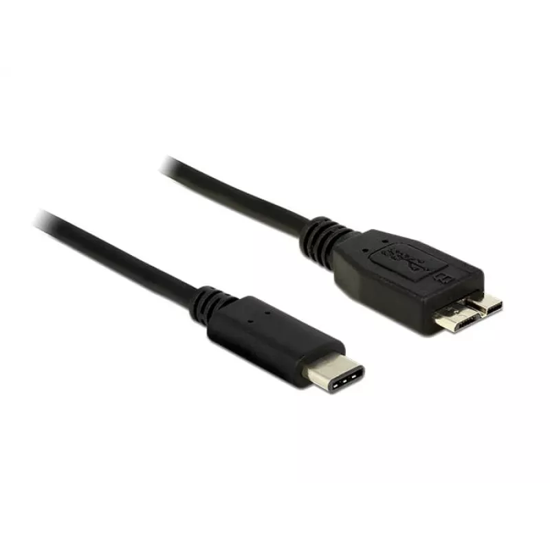 Cable USB DeLOCK 1 m USB 3.1 USB 3.2 Gen 2 USB C Micro-USB B negro