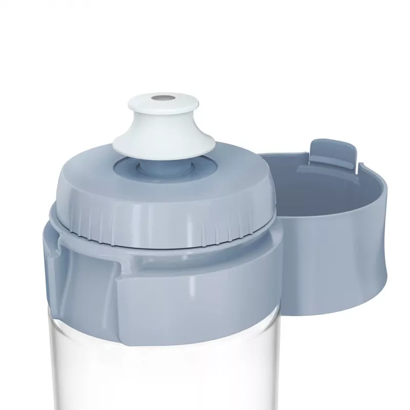 Botella filtrante BRITA Vital azul pastel 600 ml con 2 filtros MicroDisc, sin BPA, apta para lavavajillas