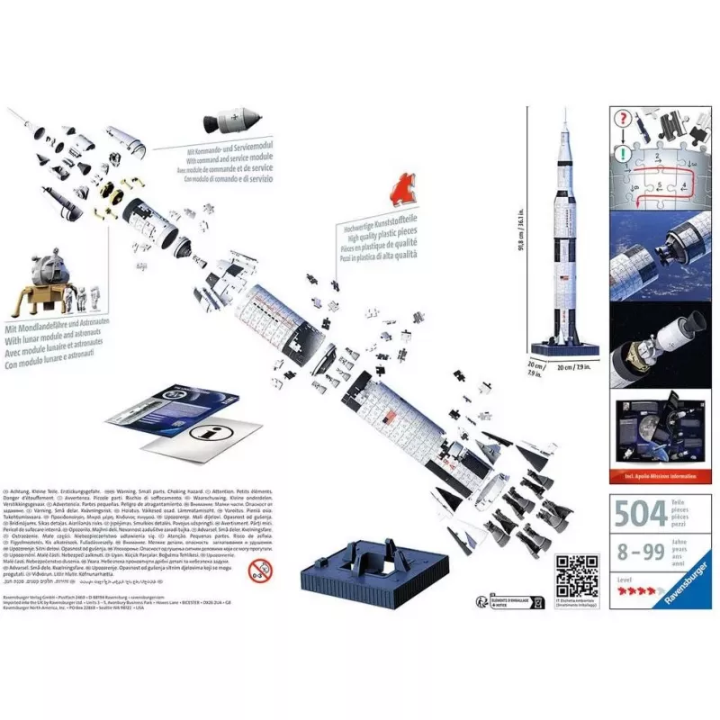 Puzzle 3D Ravensburger 11545 440 piezas edad recomendada 8-99