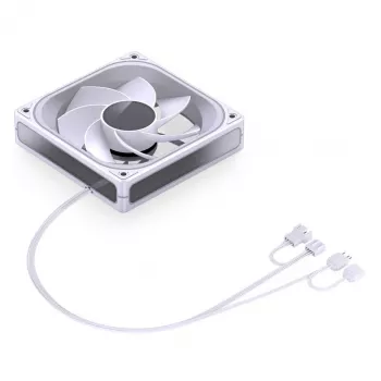 Ventilador de refrigeración Jonsbo ZA-120 Reverse Blade PWM ARGB 120 mm blanco