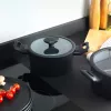 Olla para carne Russell Hobbs RH01863EU7 20 cm Crystaltech batería de cocina acero inoxidable tapa de vidrio