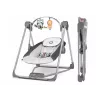 Hamaca para bebé Lionelo OTTO COZY gris — hamaca compacta para bebé, asiento suave, cinturón de seguridad