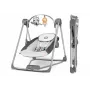 Hamaca para bebé Lionelo OTTO COZY gris — hamaca compacta para bebé, asiento suave, cinturón de seguridad