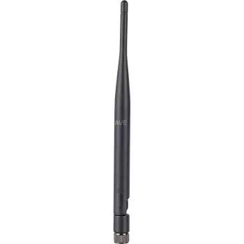 DeLOCK antena WLAN - antena - 5 dBi (para 2,5 GHz), 5 dBi (para 5,825 GHz) - antena omnidireccional - negra (88393)