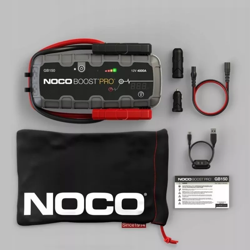 NOCO GB150 Boost 12V 3000A Arrancador con batería integrada de 12V/USB