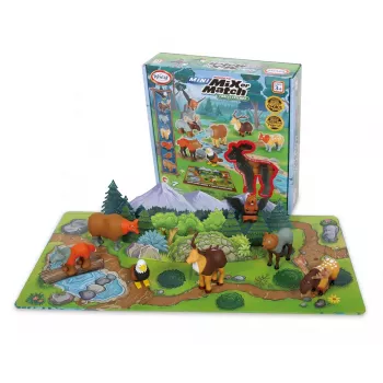 Set magnético de mini animales MALIK 62343 — set de juguete magnético de animales del bosque para niños pequeños