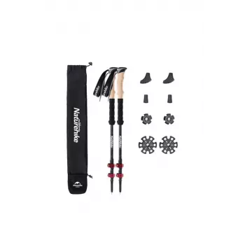 Bastones de carbono rojos NATUREHIKE nh20ds003